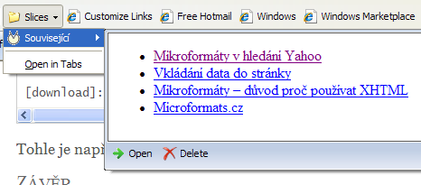 náhled výřezu stránky