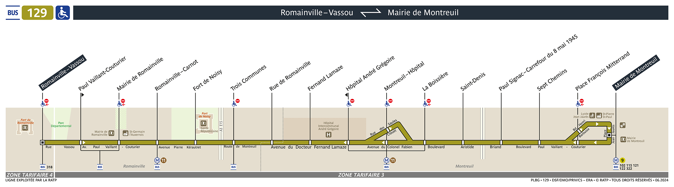 Bus 129 Horaires Bus Ligne 129 : plan, arrêts et horaires en temps réel | Bonjour RATP