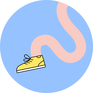 La marche à pied - Illustration