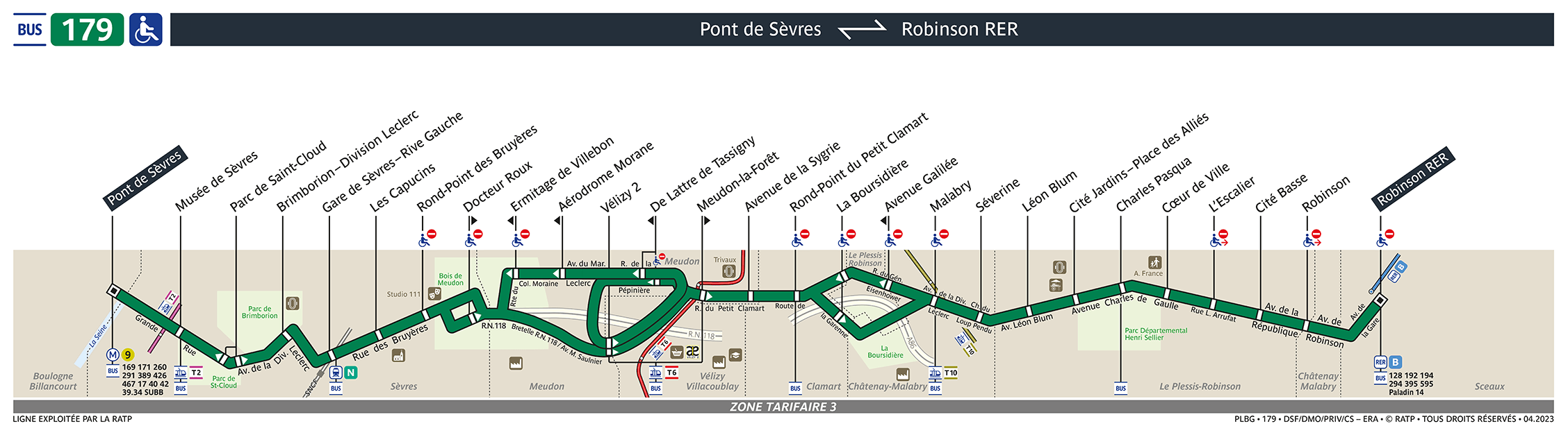 Bus Ligne 179 : plan, arrêts et horaires en temps réel | Bonjour RATP