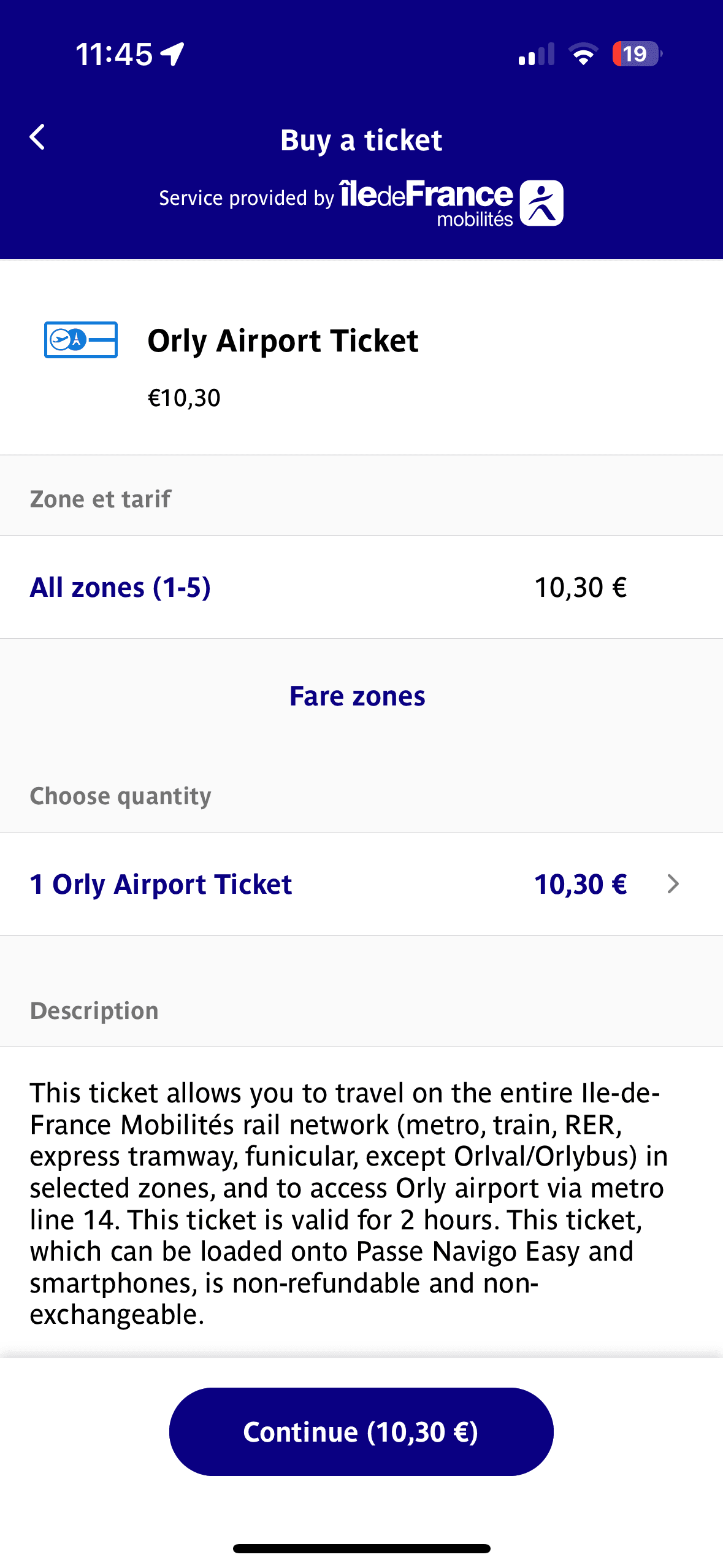 Line Metro 14 Orly Airport Tickets special fare