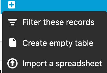 import a spreadsheet