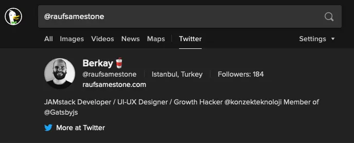 Social Media DuckDuckGo