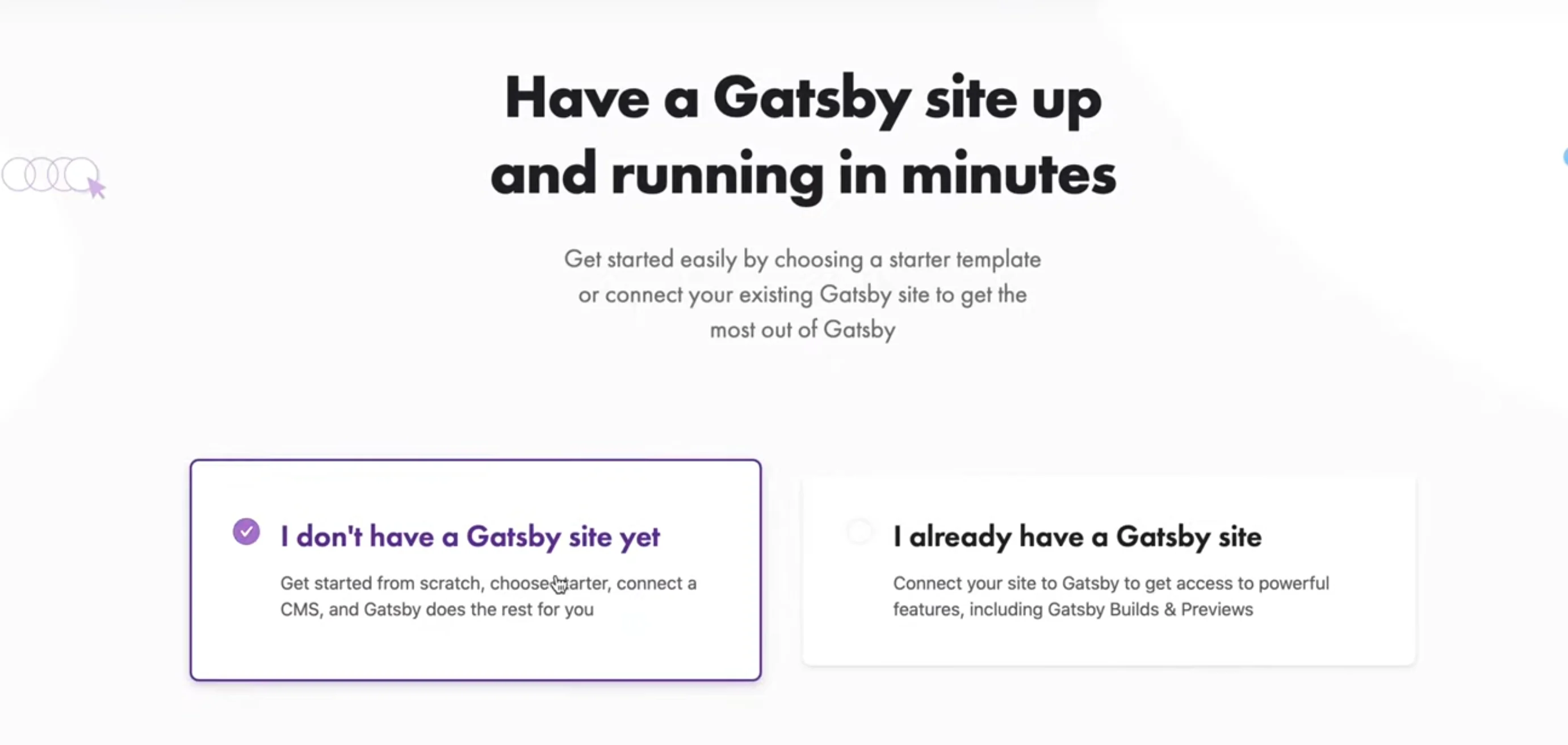 Gatsby Cloud CMS Selecting