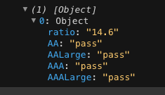 Contrast Ratio Data Layer Object
