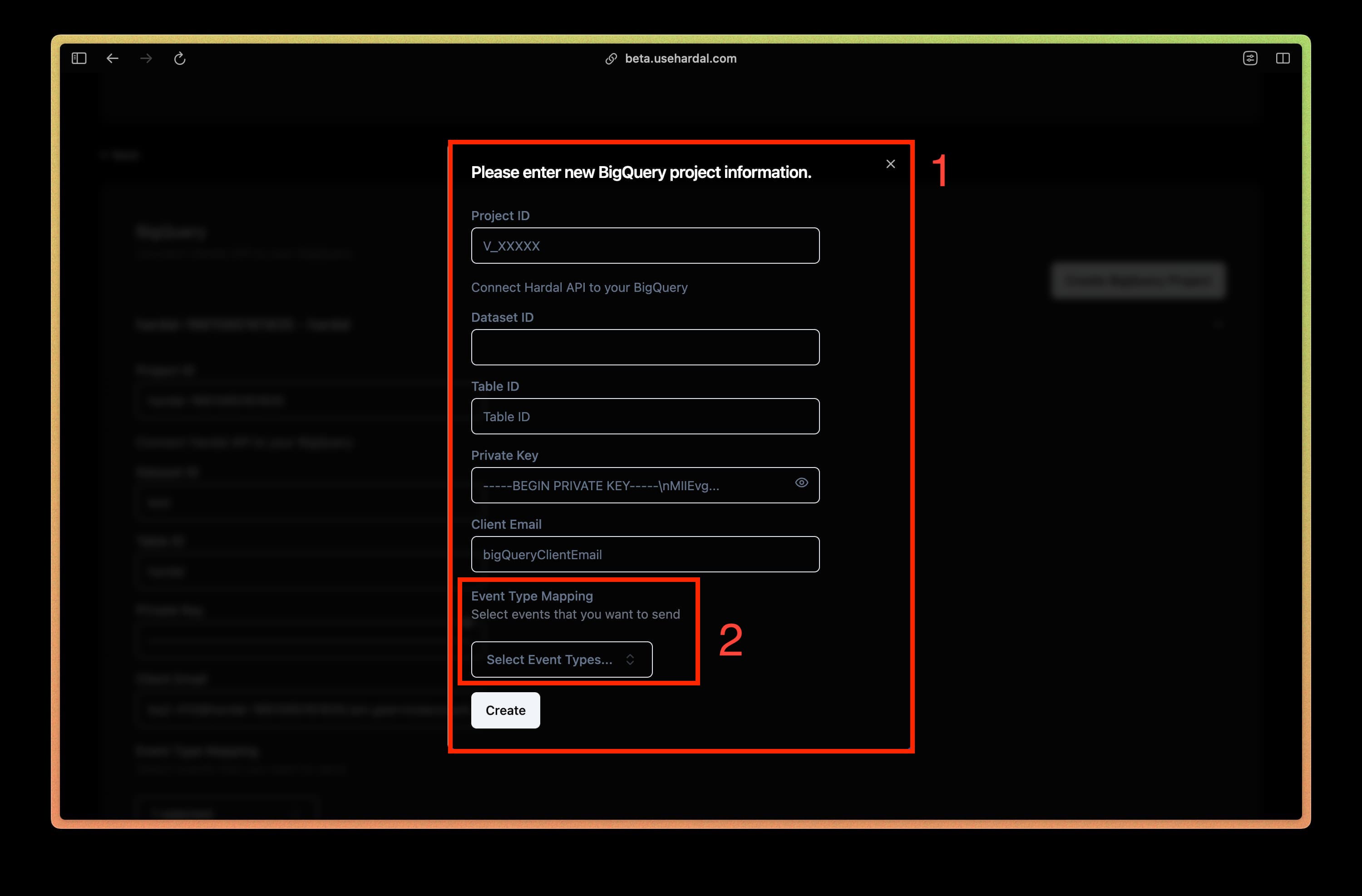 Authorizing BigQuery