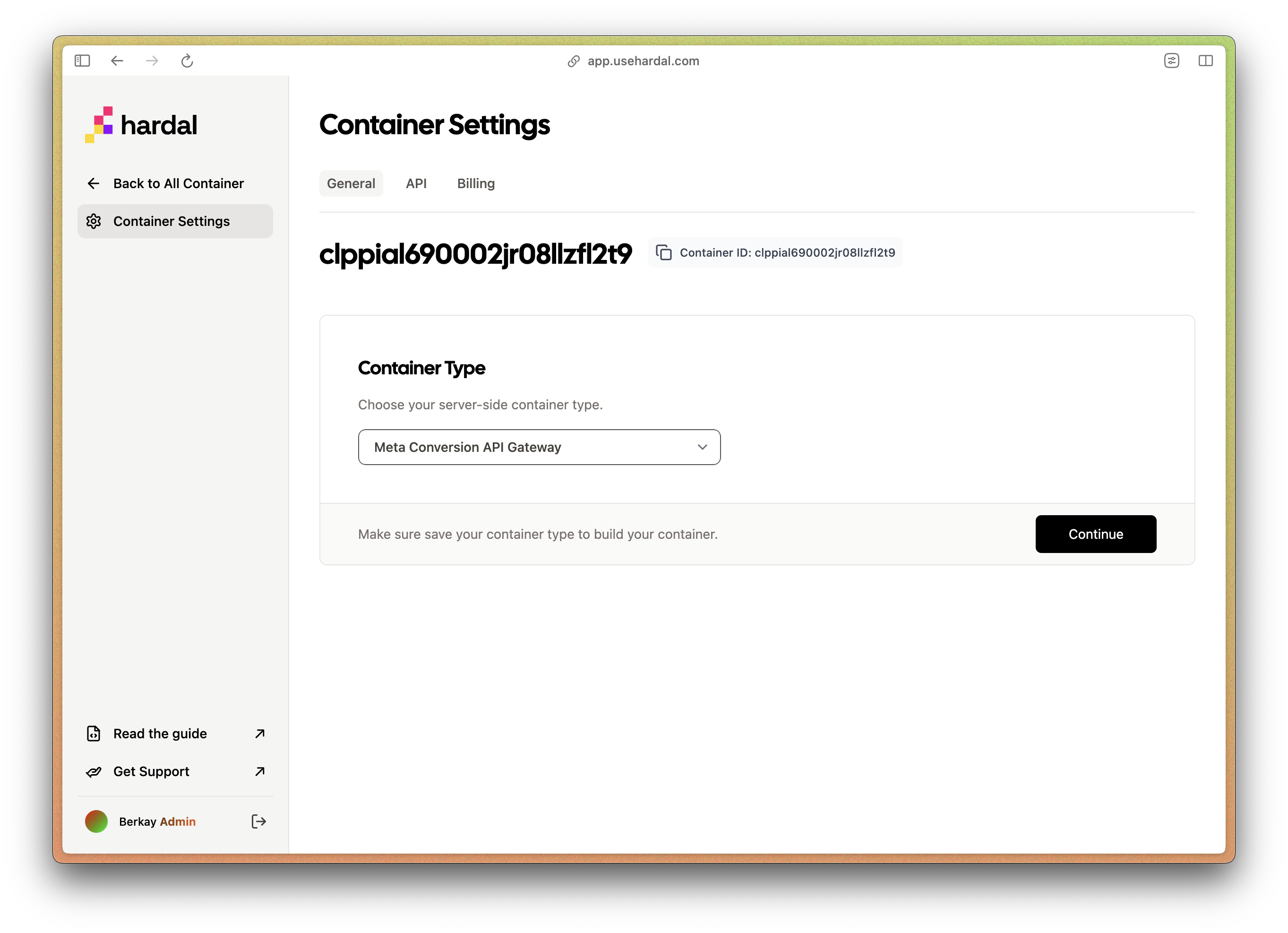 Create your container with Hardal