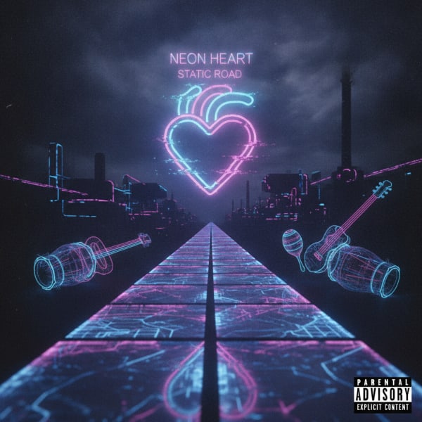 Neon Heart Static Road