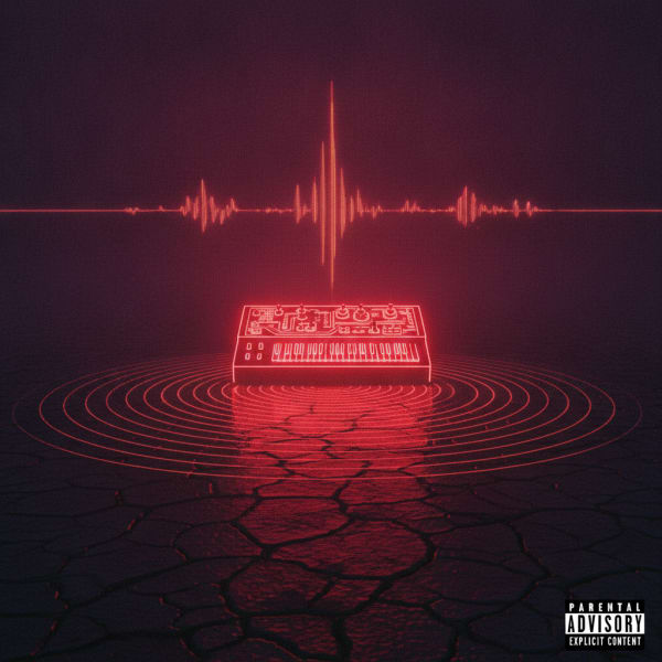 Crimson Synth Echoes