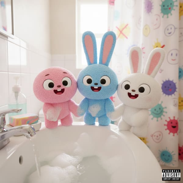 Wash Hands Happy Friends