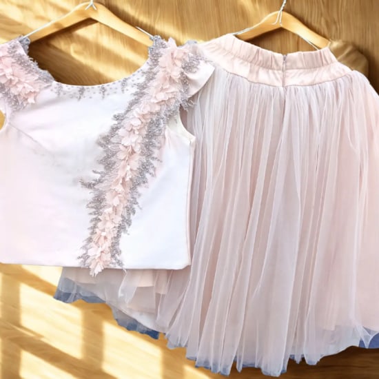 Baby Pink Skirt and Blouse SET