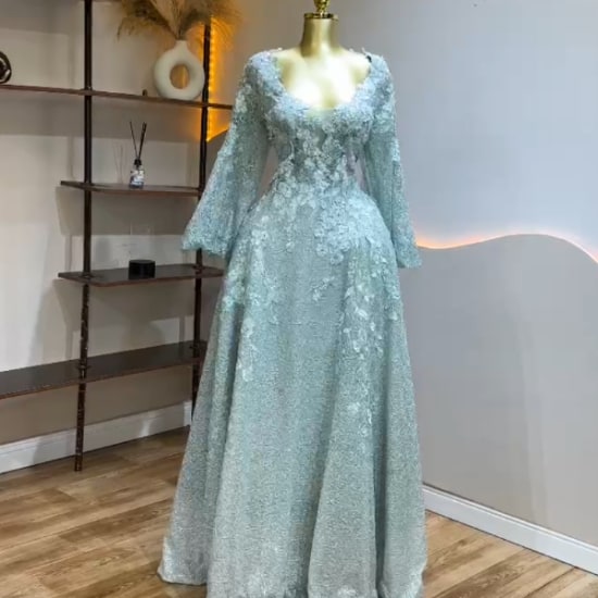 Elegant Glittering transparent, Timeless luxury dress- Chic dress and Solid. A must have for your wardrobe.