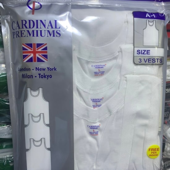 Cardinal Premium High Quality Mens Singlets- 3 In 1