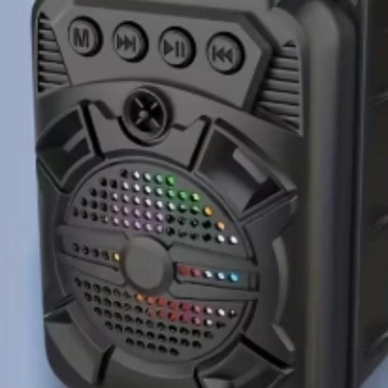 Portable Wireless Speaker with LED Light