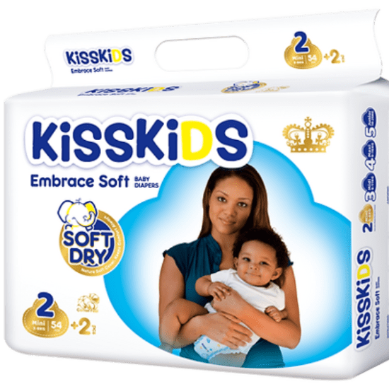 KISSKIDS SOFT DRY BABY DIAPERS Jumbo Size