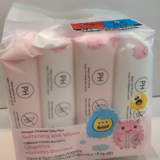 Monster paradise collection softening wet wipes(20wipes*4 packs)