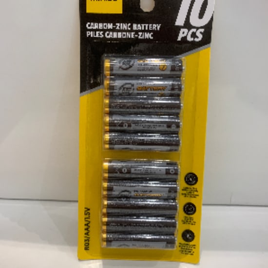 AAA carbon-zincBattery(10pcs) black