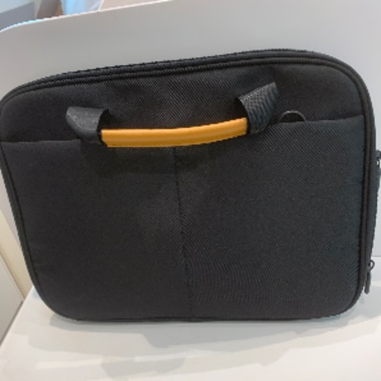 Computer Handbag with Double zippers (black)