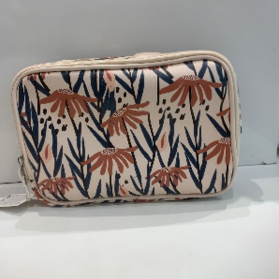 Nature series-Rectangular cosmetic bag with strap (Apricot)