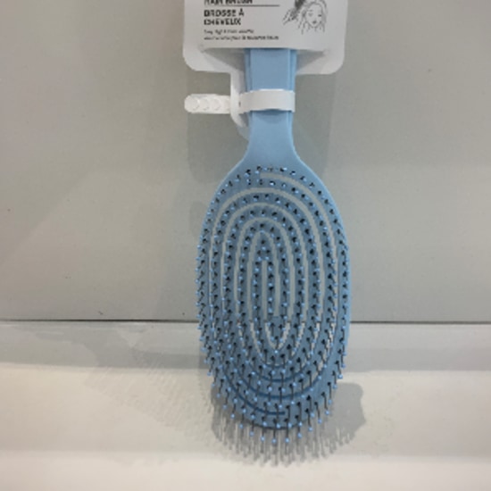 Flexible vented hair brush (baby blue)