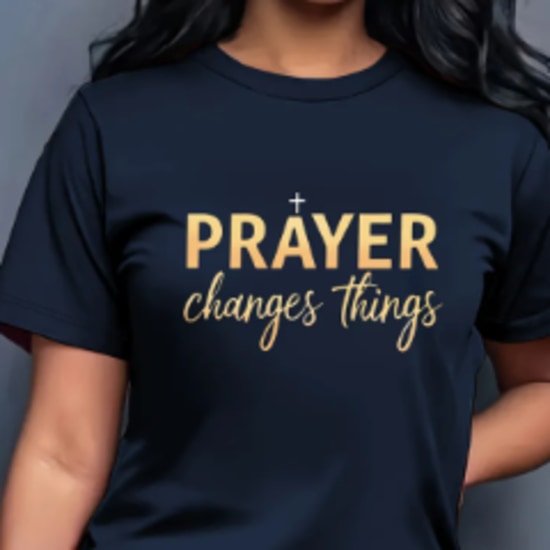 Women's "Pray Change Things" Graphic T-Shirt