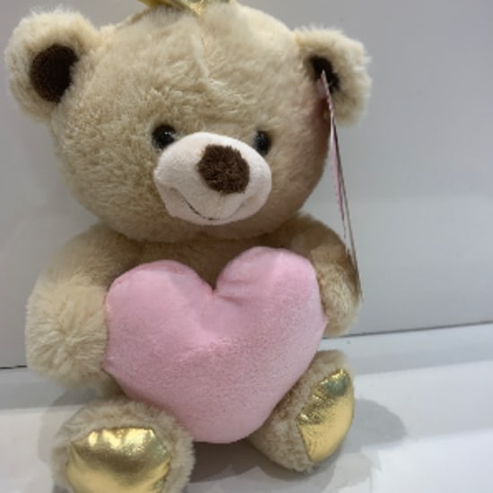Holding -heart crowned little bear plush toy( heart)