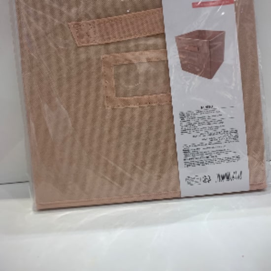 Solid color fabric storage bin(pink)