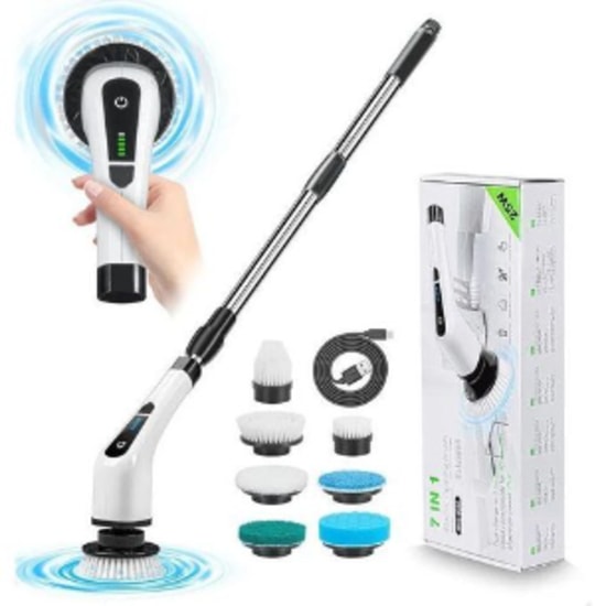 Rechargeable 7 In 1 Spin Scrubber