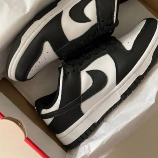 Nike Dunk Low Black & White Sneakers – Size 40