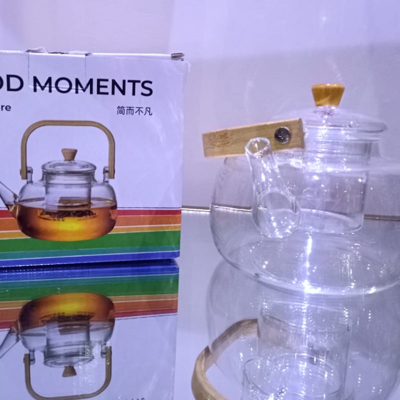 GOOD MOMENTS GLASS TEAPOT
