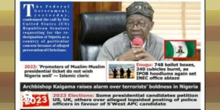 NEWSPAPER HEADLINES - Ceflix Tv