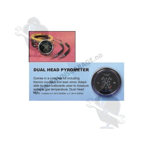 Dual Pyrometer Kit - All but Merc motors - 2" gauge NLA