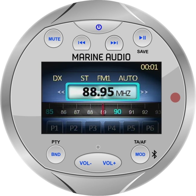 Marine stereo DAB+, Bluetooth - Sølv NLA