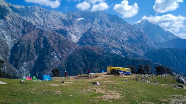 Pine trees and hills of Kasol
