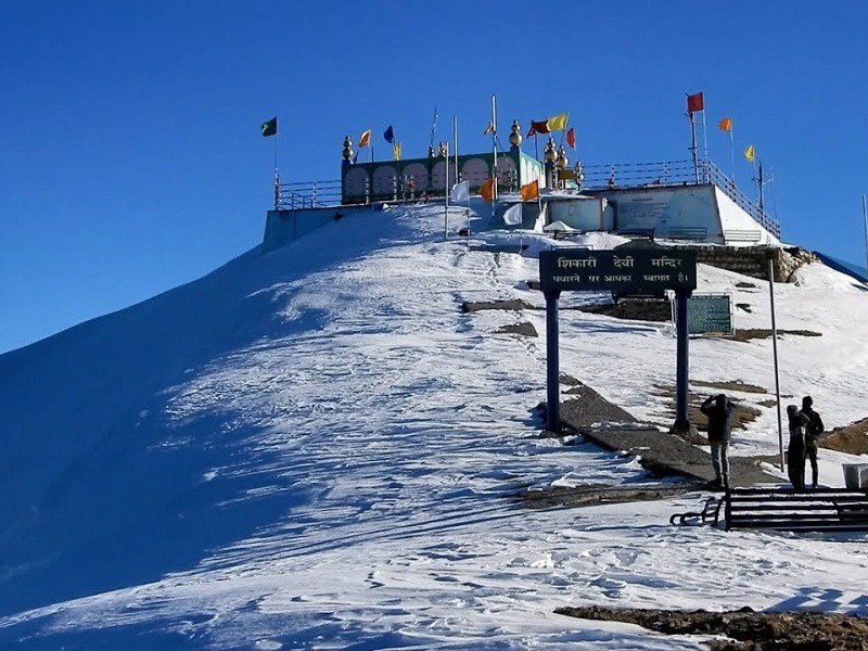 Scenic view around Shikari Devi Temple Mandi