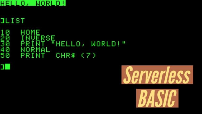 Serverless BASIC