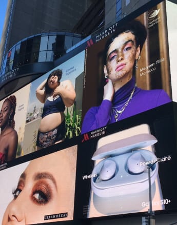 Billboards in Times Square