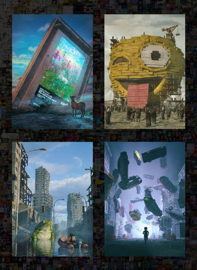 Futuristic art prints