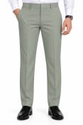 Eterian Premium Sage Green Straight-Fit Formal Trousers