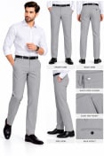 Eterian Classic Straight-Fit Formal Trousers