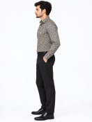 ETERIAN Premium Abstract Geometric Taupe Grey Print Shirt