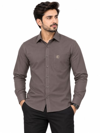 ETERIAN Mocha Brown Premium Formal Shirt