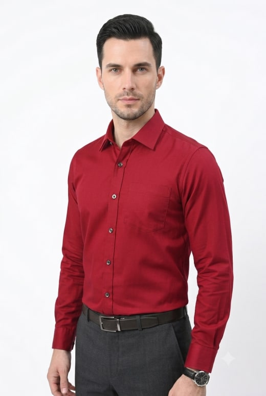ETERIAN Premium Men’s Solid Full Sleeve Shirt