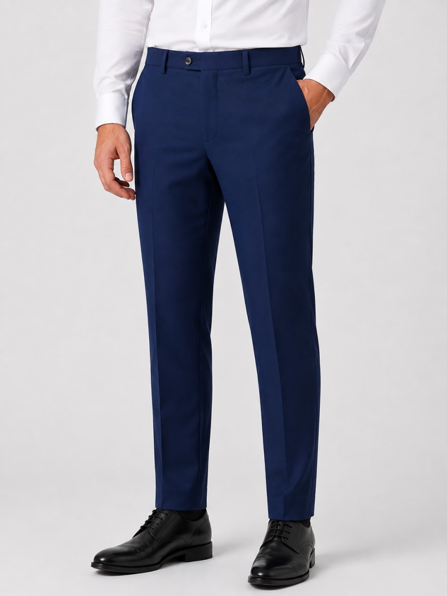 Eterian Executive Tailored Navy Blue Trouser