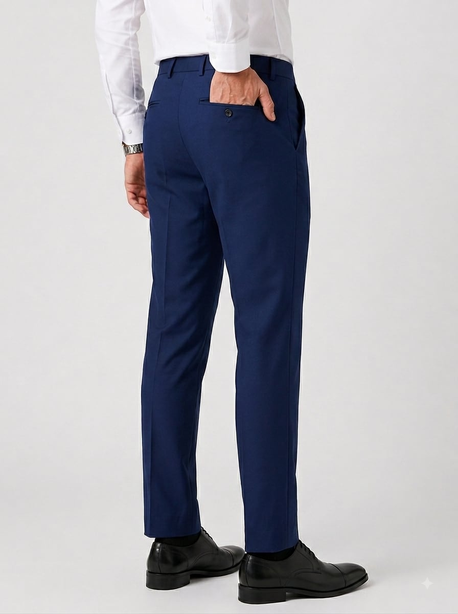 Eterian Executive Tailored Navy Blue Trouser
