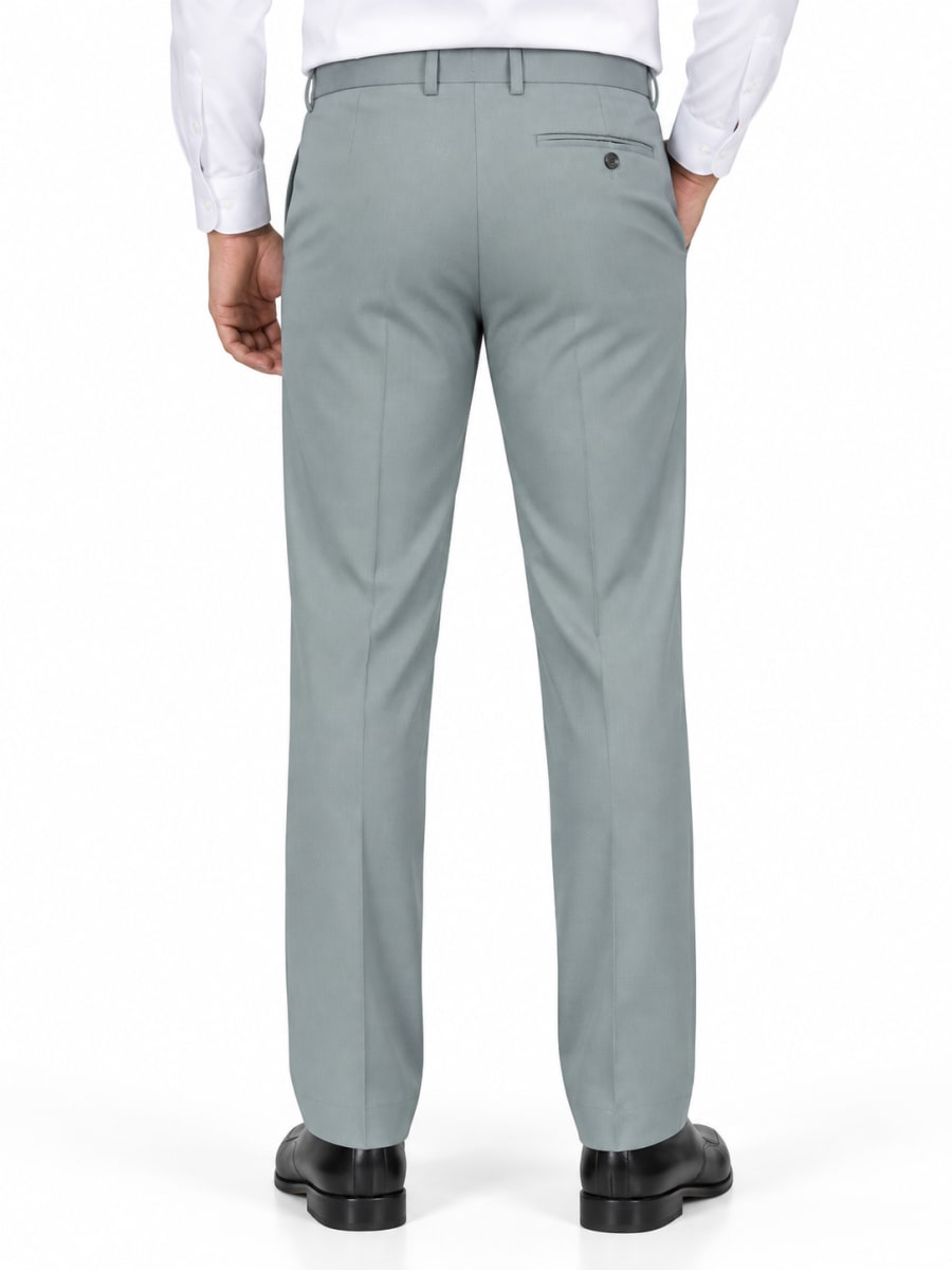 ETERIAN Premium Straight Fit Formal Trousers – Light Grey