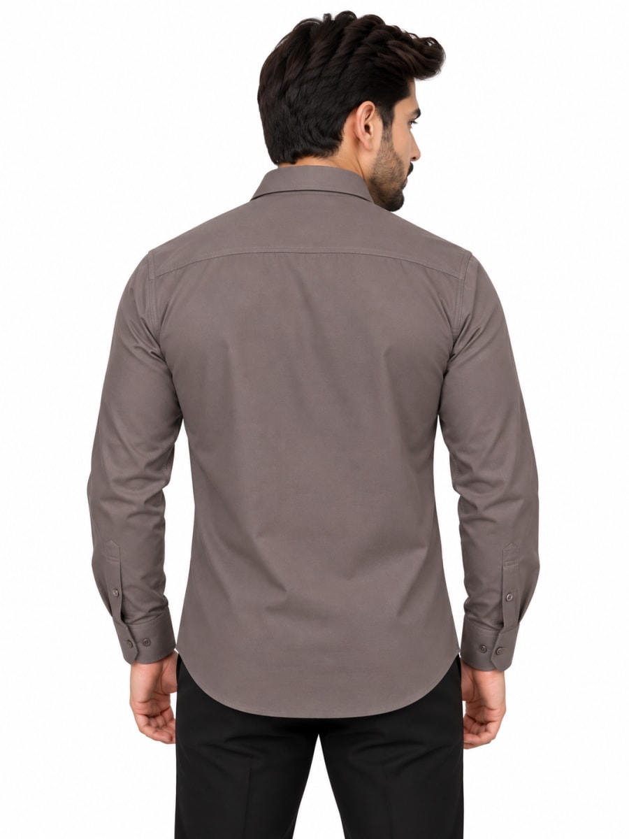 ETERIAN Mocha Brown Premium Formal Shirt