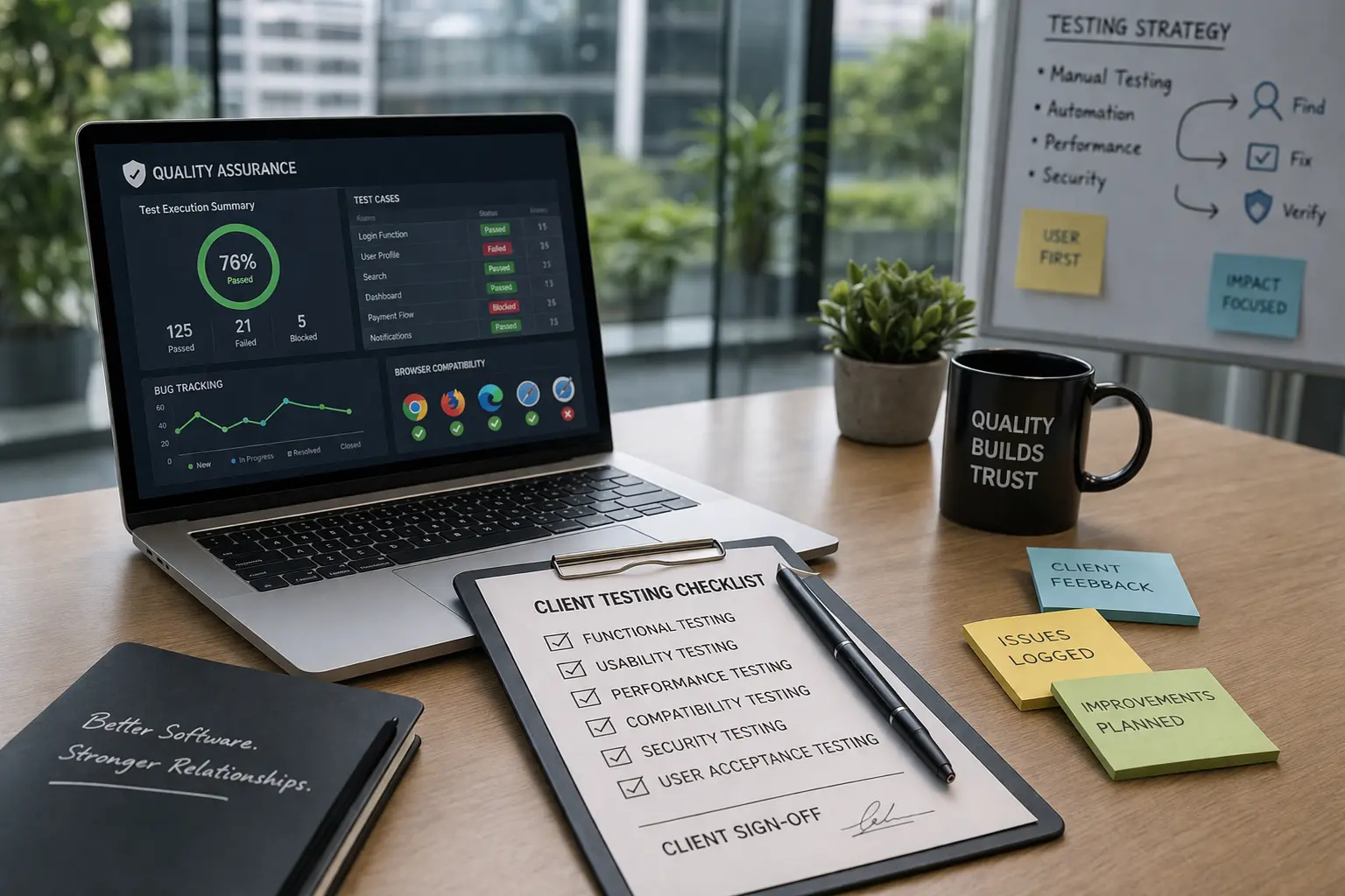 Quality Assurance & Client Testing
