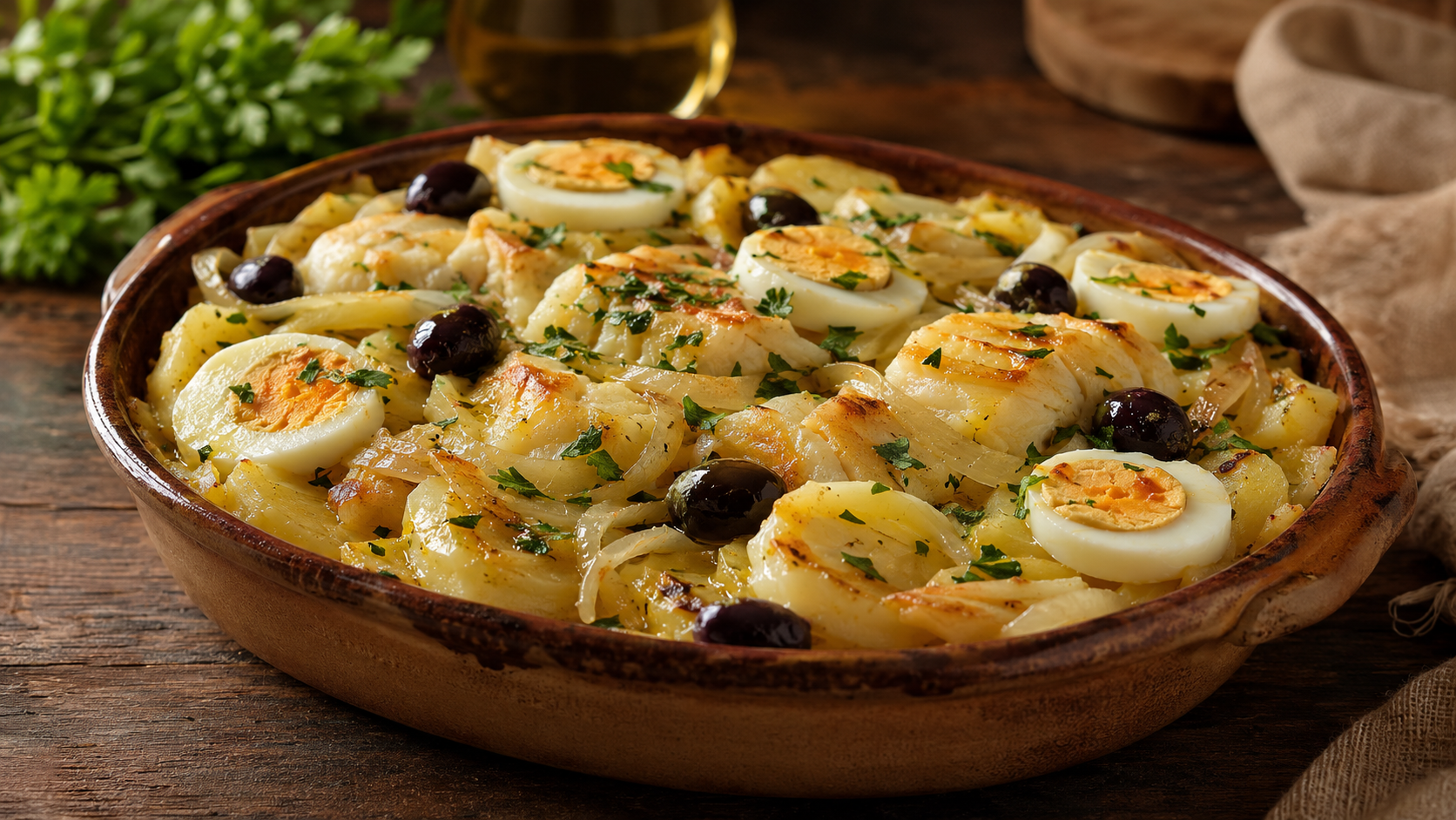 Bacalhau à Gomes de Sá — receita do Chef Luisfrancisco
