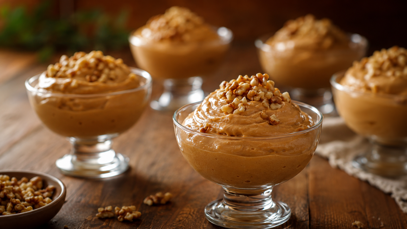 Bába de Camelo (Mousse de Caramelo e Nozes) — receita do Chef Luisfrancisco